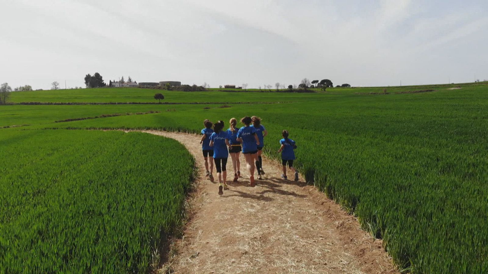 Una pista de atletismo en pleno trigal en Caserras (Barcelona), inspirada en Kenia