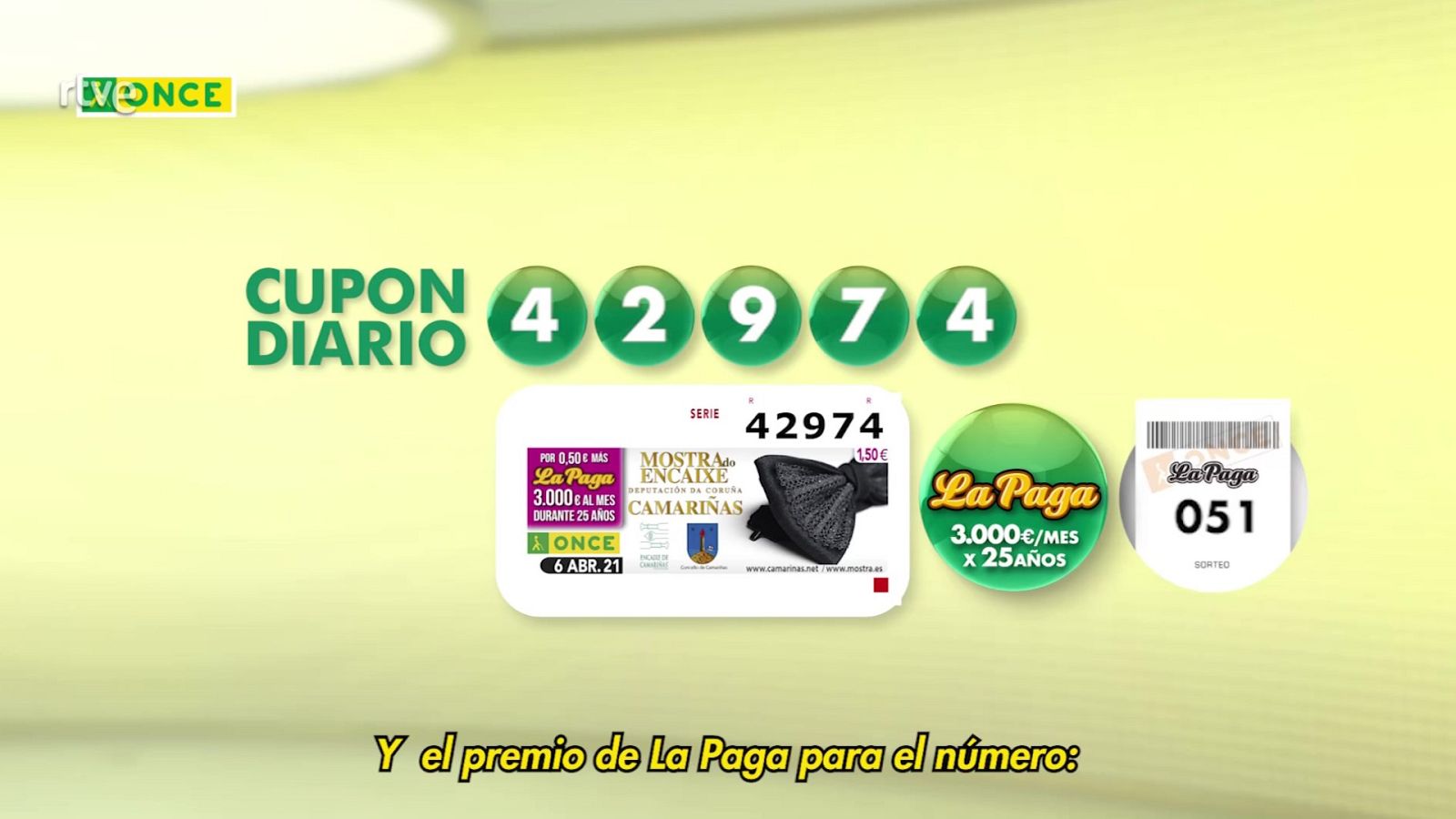 Sorteo ONCE - 06/04/21 - ver ahora