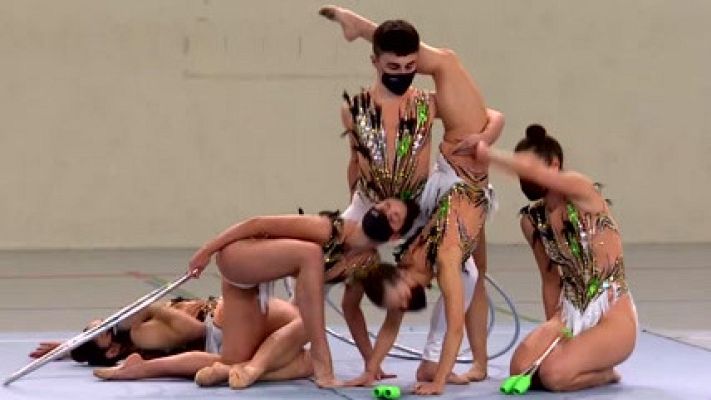 Telediario 1 - Ander Olcoz, en busca de la igualdad en la gimnasia rítmica