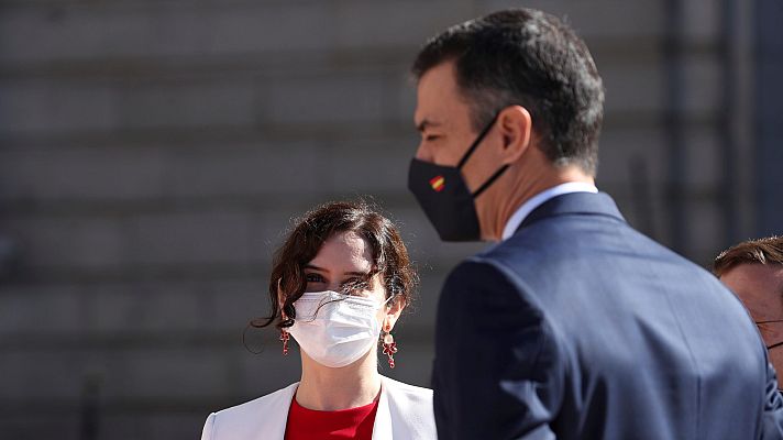 Telediario 1 - Choque entre Sánchez y Ayuso por las cifras de contagios de la Comunidad de Madrid