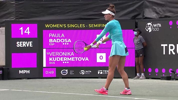 Tenis - WTA Torneo Charleston. 2ª Semifinal: Badosa - Kudermetova