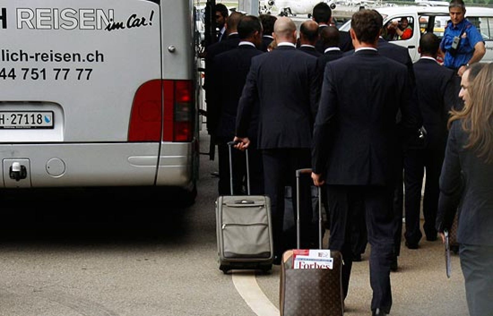 El Real Madrid ha sido bienvenido a Zúrich | Ver