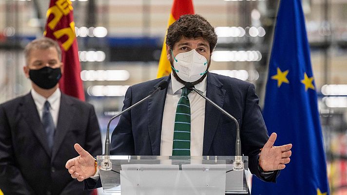 Telediario 1 - El PSOE denuncia por cohecho a López Miras y los exdiputados de Cs que hicieron fracasar la moción en Murcia