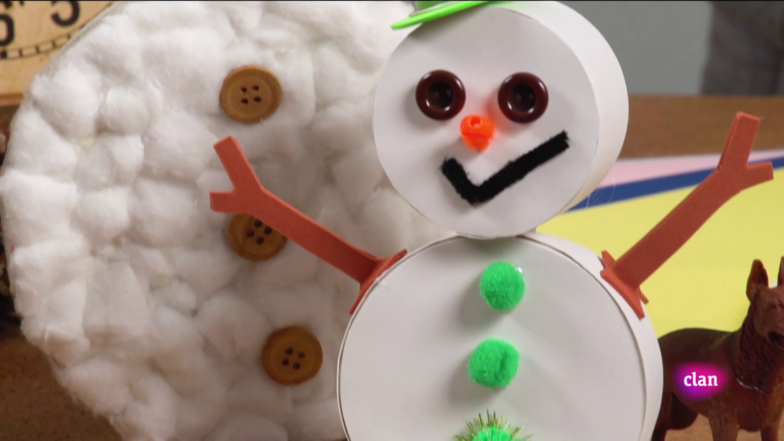 Aprendemos en Clan - RETO - Hacer un muñeco de nieve sin nieve - RTVE.es - Aprendemos en Clan | Ver