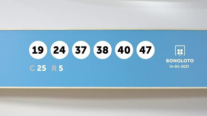 SELAE - Sorteo de la Lotería Bonoloto del 14/04/2021