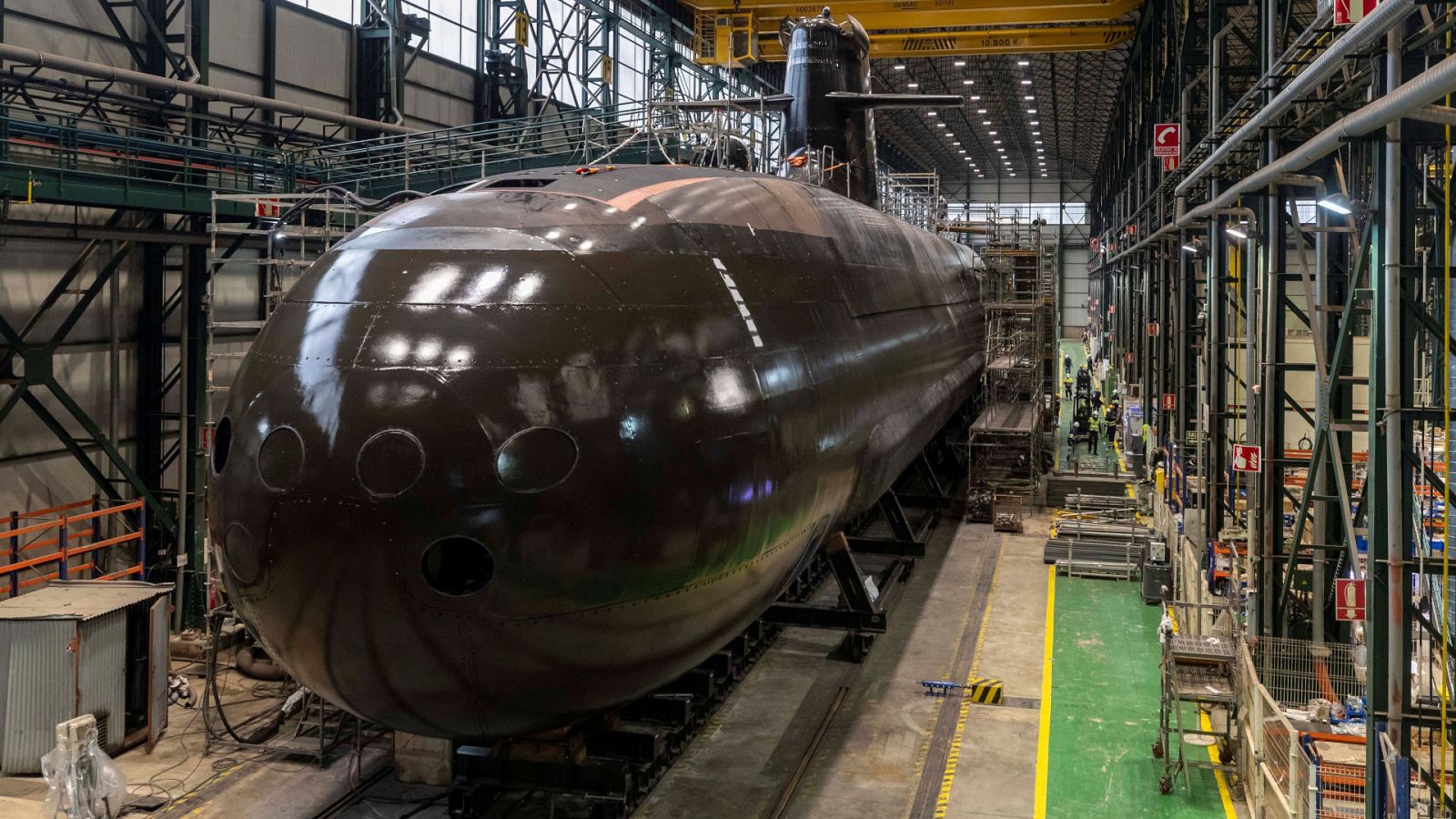 El submarino S-81 Isaac Peral ya está preparado para su botadura