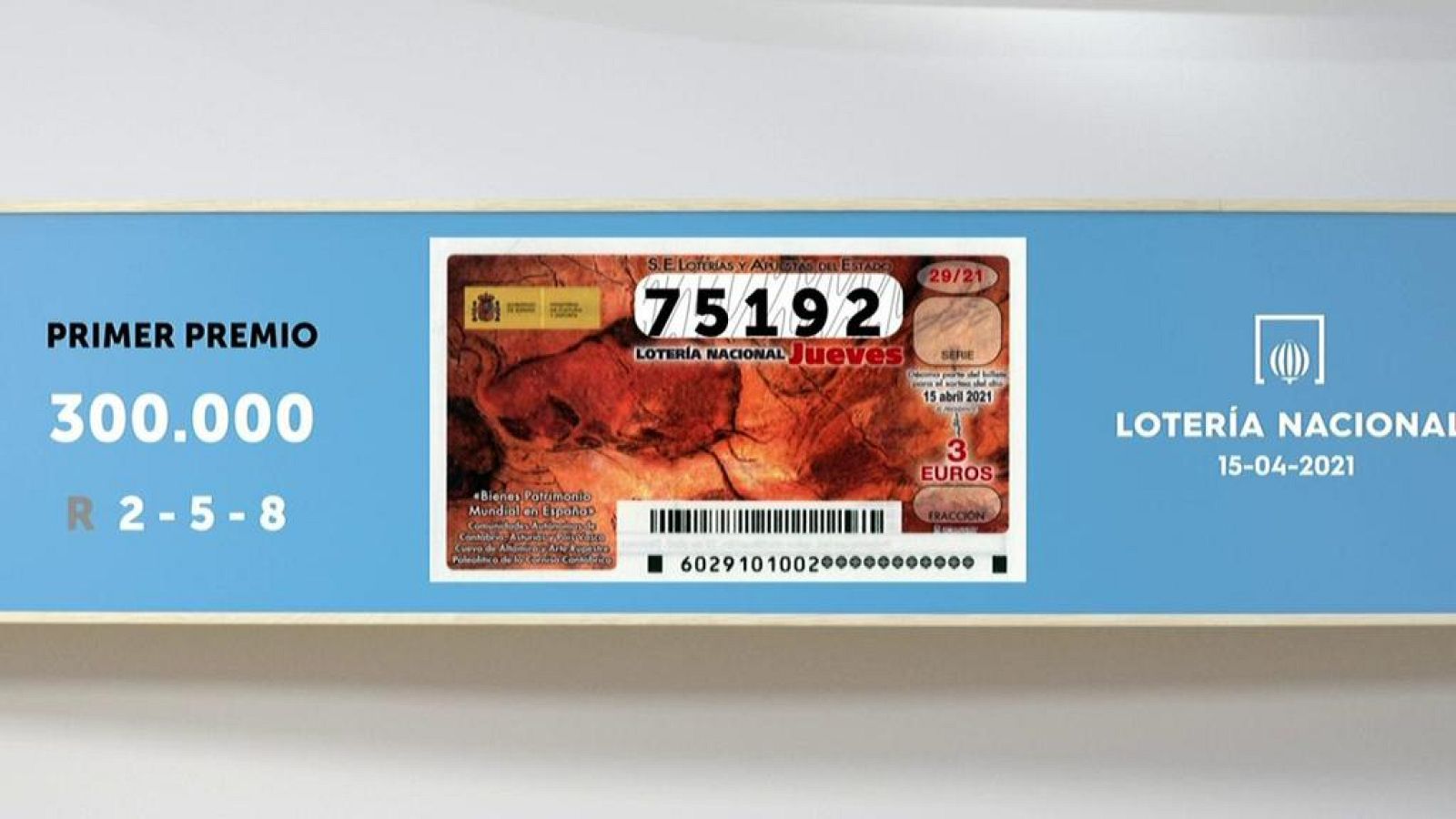 Sorteo de la Lotería Nacional del 15/04/2021 - Ver ahora