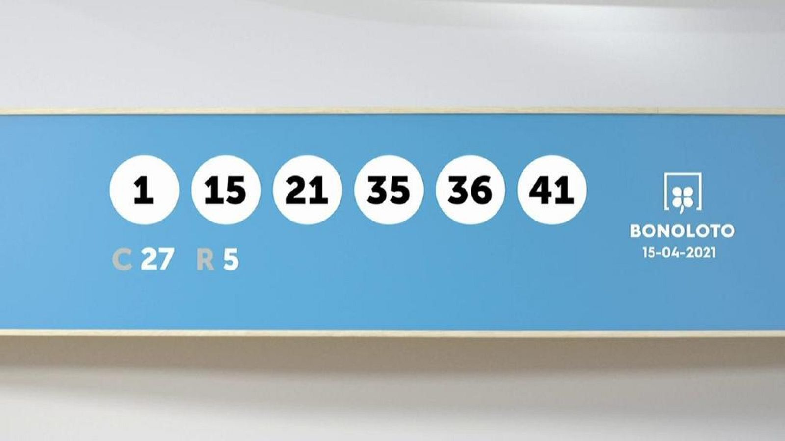 Sorteo de la Lotería Bonoloto del 15/04/2021 - Ver ahora