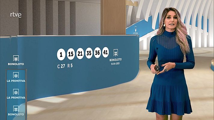 Loterías - Sorteo de la Lotería Nacional, Bonoloto, Primitiva y Jóker del 15/04/2021