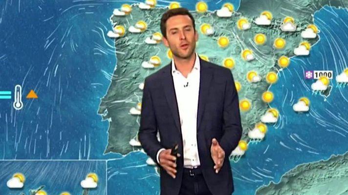 El tiempo - Ascenso de las temperaturas diurnas en la Península y Baleares