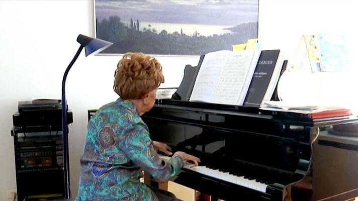 Telediario 1 - Colette Maze, una pianista centenaria que no para de generar música
