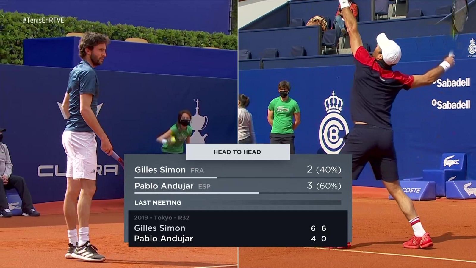 Tenis - ATP 500 Trofeo Conde de Godó. 1º partido: G. Simon - P. Andújar - ver ahora