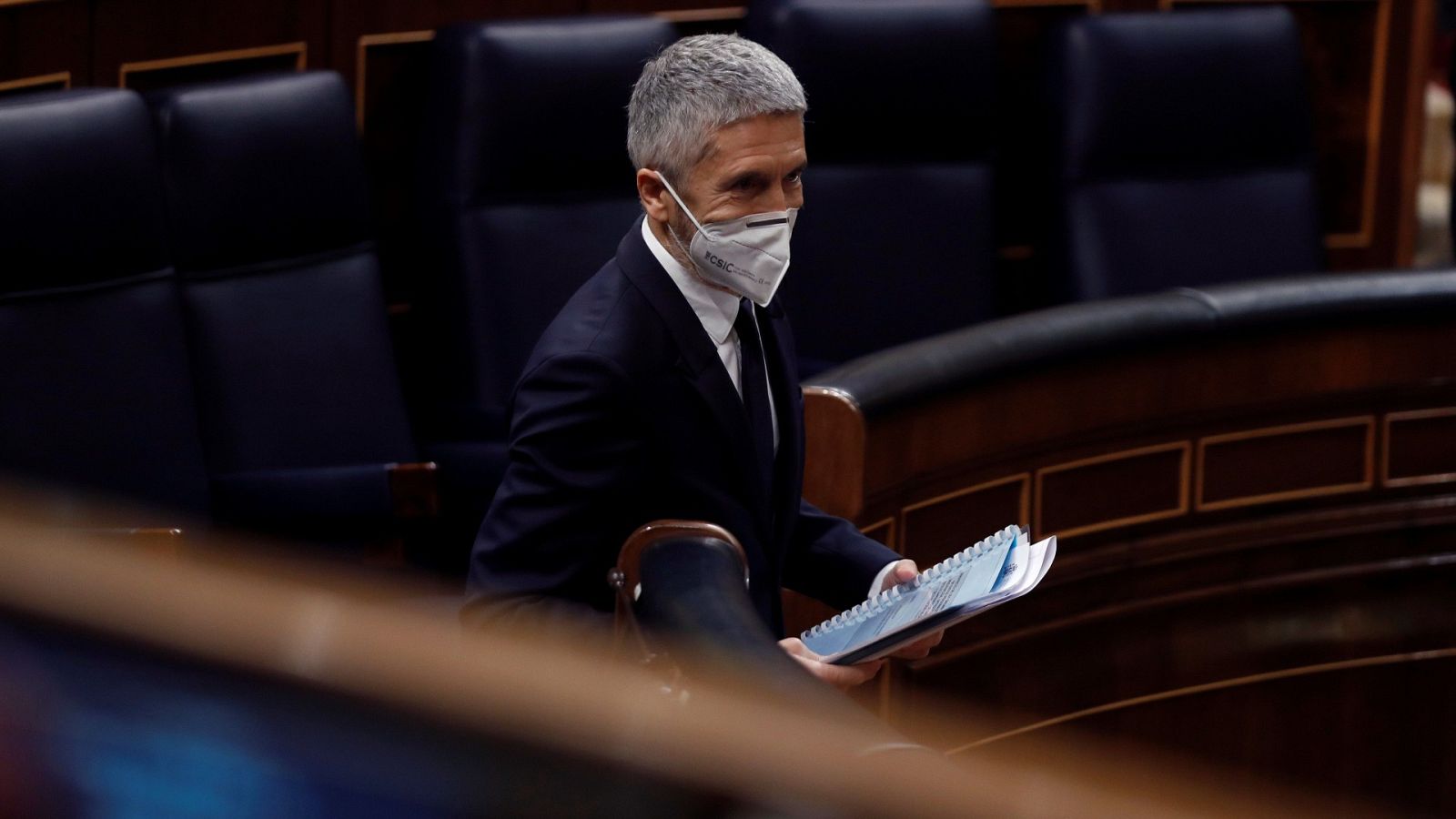 Marlaska, a Vox: "Vamos a estar ojo avizor para que a los menores extranjeros no les señalen fascistas como ustedes"