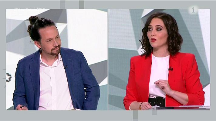 Especiales informativos - Ayuso llama "mezquino"a Iglesias por acusarla de "mentir" con los datos del coronavirus en Madrid