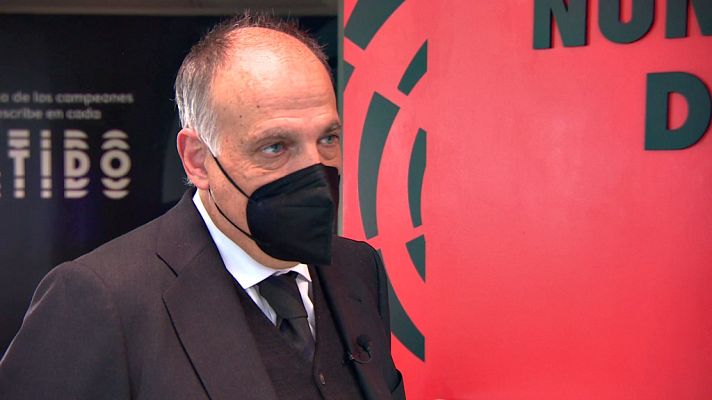 Telediario 1 - Tebas en TVE: "Es inviable una Superliga sin los equipos ingleses"