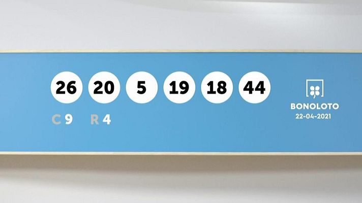 SELAE - Sorteo de la Lotería Bonoloto del 22/04/2021