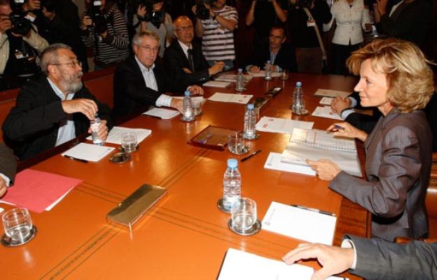  - Salgado se reúne con los sindicatos