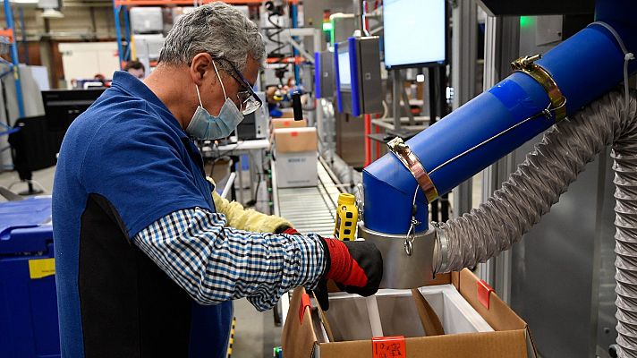 Telediario 1 - Puurs, el pueblo de 16.000 habitantes que produce vacunas de Pfizer para medio mundo