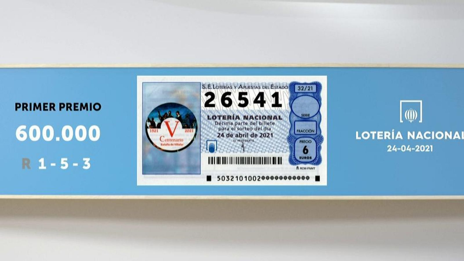 Sorteo de la Lotería Nacional del 24/04/2021 - Ver ahora