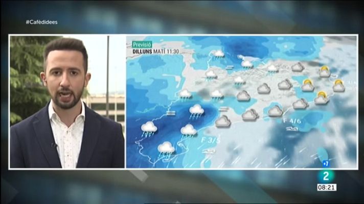 Cafè d'idees - Cel ennuvolat, ruixats i poca suavitat al migdia