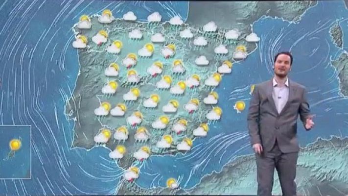 Telediario 1 - La Aemet prevé fuertes chubascos en Andalucía, el Estrecho y el interior de Castellón