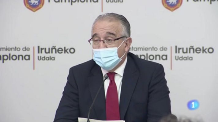 Telenavarra - Enrique Maya declara la suspensión de San Fermín 2021
