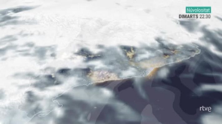  - Nuvolositat prevista durant el vespre i nit del 27 d'abril