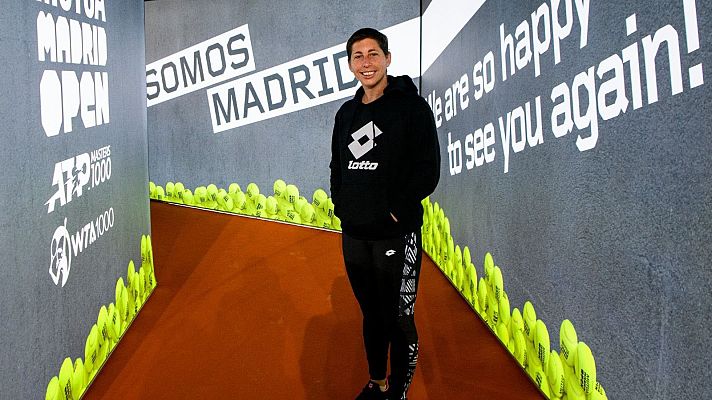 Telediario 1 - Carla Suárez ultima su puesta a punto en el Mutua Madrid Open