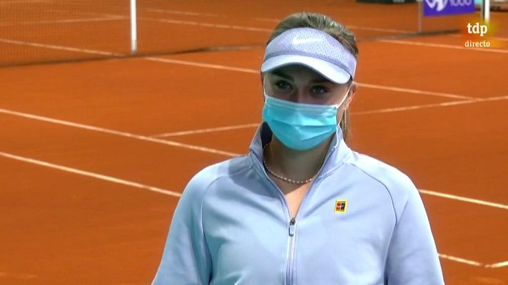 Tenis - Paula Badosa: "He podido mantener mi esquema de juego"