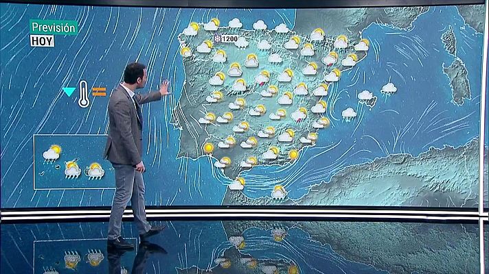 El tiempo - Chubascos en el norte peninsular y área mediterránea