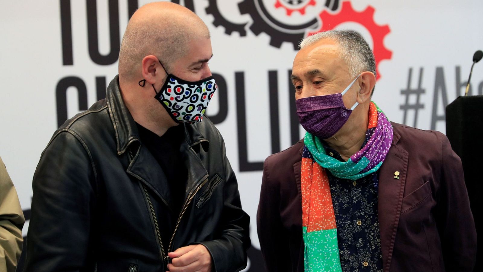 CC.OO. y UGT reclaman la recuperación de derechos laborales en un Primero de Mayo marcado por la pandemia