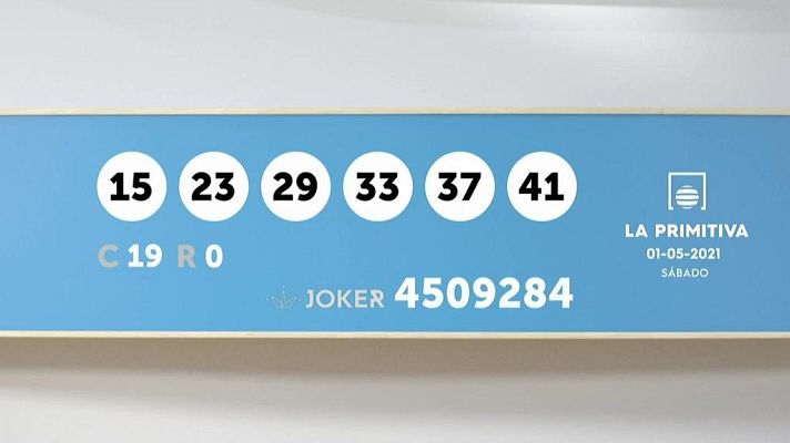 SELAE - Sorteo de la Lotería Primitiva y Joker del 01/05/2021