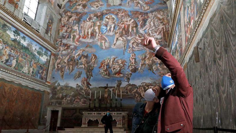 Vídeo: Reabren los Museos Vaticanos en Roma con medidas estrictas