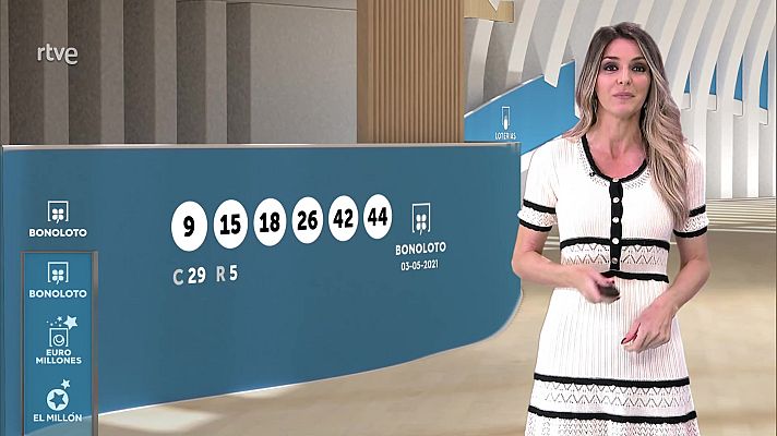 Loterías - Sorteo de la Bonoloto del 03/05/2021