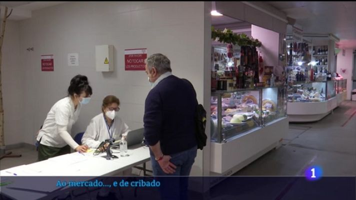 Telexornal - Galicia - Peixe, froita e PCR nos mercados vigueses