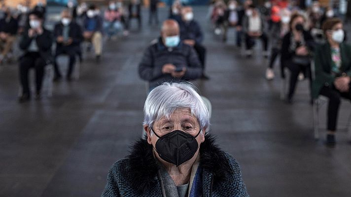 Telediario 1 - La vacunación frente al coronavirus avanza en los mayores de 60 años