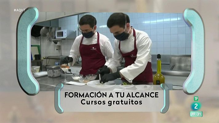 Aquí hay trabajo - 8 cursos de formación gratuita