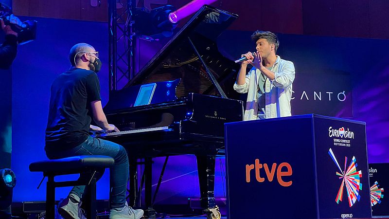 Eurovisión 2021 - Concierto acústico de Blas Cantó y rueda de prensa de despedida