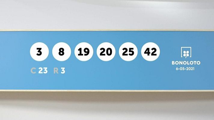 SELAE - Sorteo de la Lotería Bonoloto del 06/05/2021