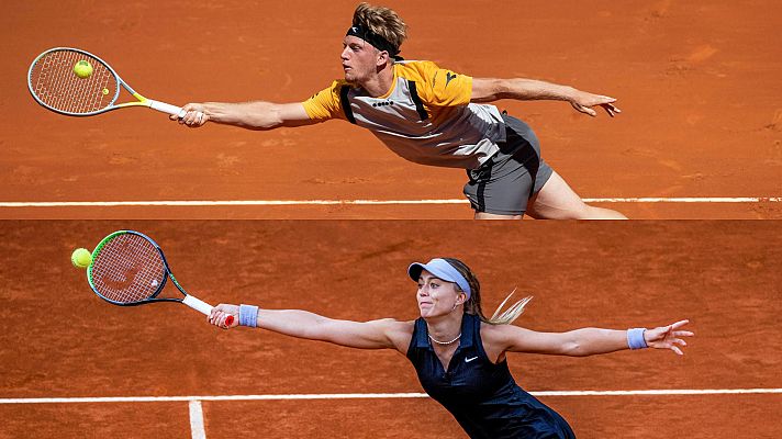 Telediario 1 - La carrera hacia los Juegos de Tokio de los tenistas español