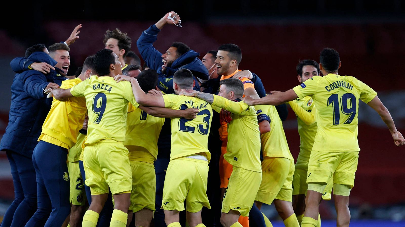 La celebración del Villarreal tras meterse en su primera final | Ver