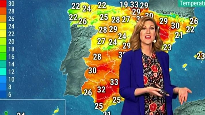 El tiempo - Los termómetros superarán los 30 grados en una jornada soleada con temperaturas altas para la época del año
