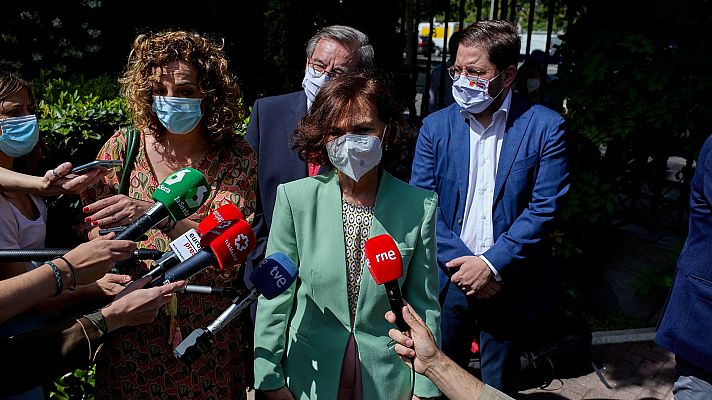 Telediario 1 - El Gobierno: "Hay que pensar "en las empresas y el empleo"