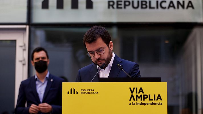 Telediario 1 - Las discrepancias entre ERC y Junts se agravan en Cataluña mientras se agota el plazo para evitar la repetición electoral