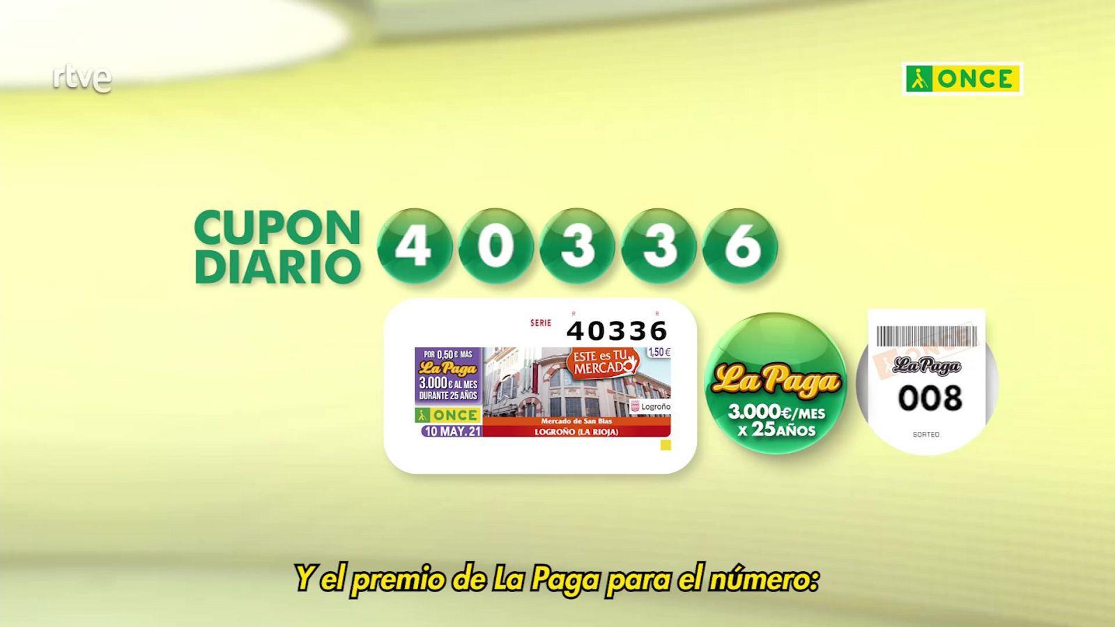 Sorteo ONCE - 10/05/21 - ver ahora