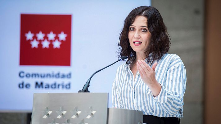 Telediario 1 - Choque entre el Gobierno y Madrid: Ayuso pide no "criminalizar" a los madrileños con "estigmas de cañas y toros"