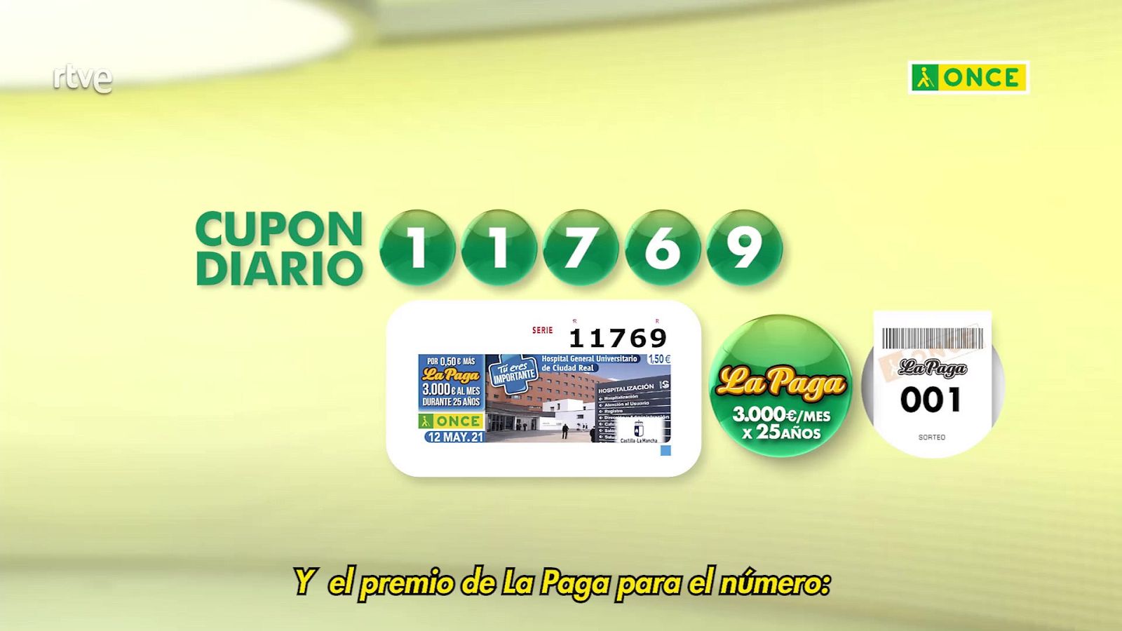 Sorteo ONCE - 12/05/21 - ver ahora