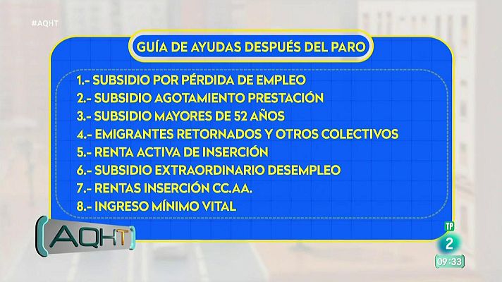 Aquí hay trabajo - Unificar las ayudas por desempleo en un subsidio