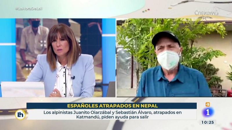 Sebastián Álvaro y Juanito Oiarzabal: "el objetivo es volver todos sanos y salvos" - La hora de La 1 | Ver