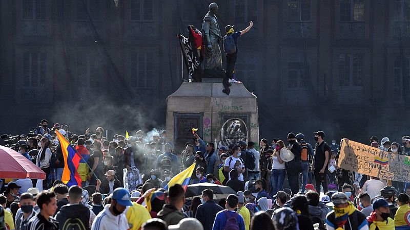 Continúan las protestas en Colombia en la segunda jornada de paro nacional contra Iván Duque